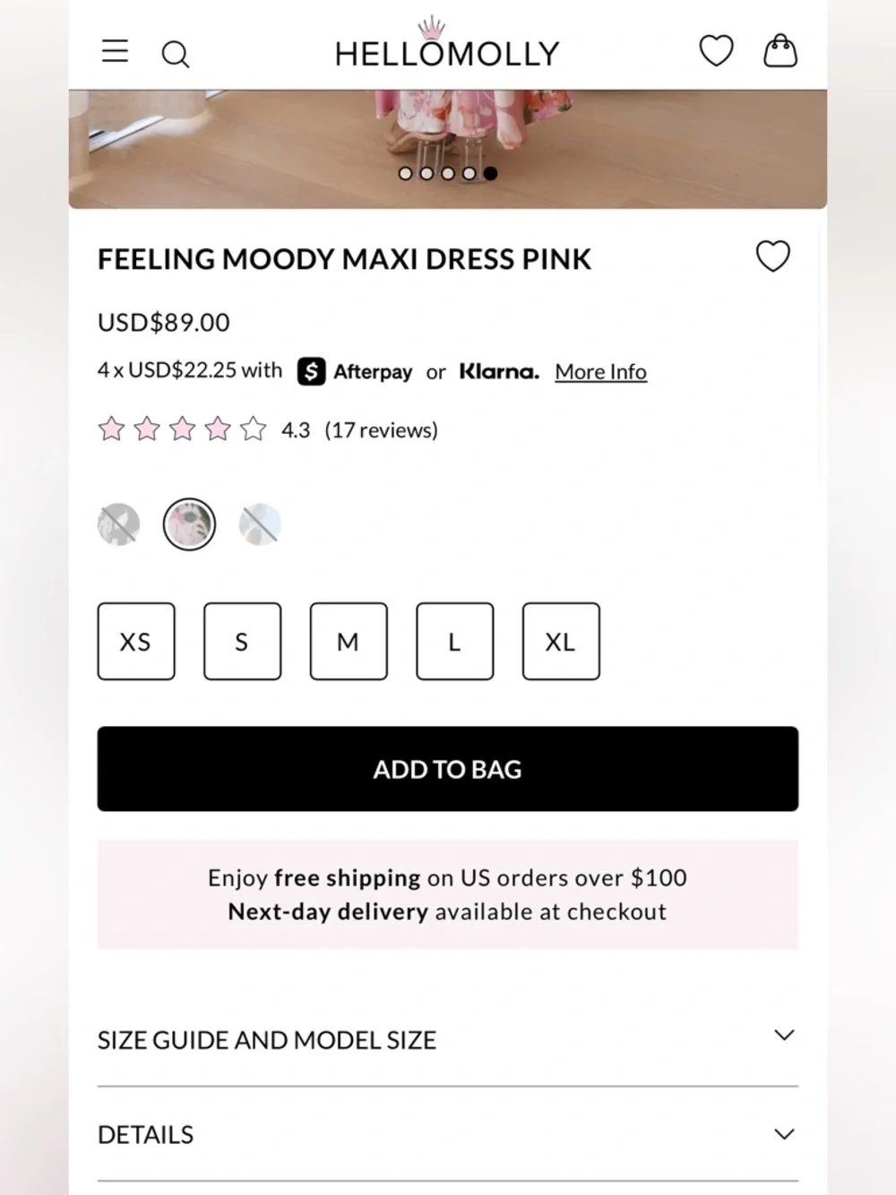 Hello Molly feeling moody maxi dress in pink floral print hater neck - Picture 6 of 16